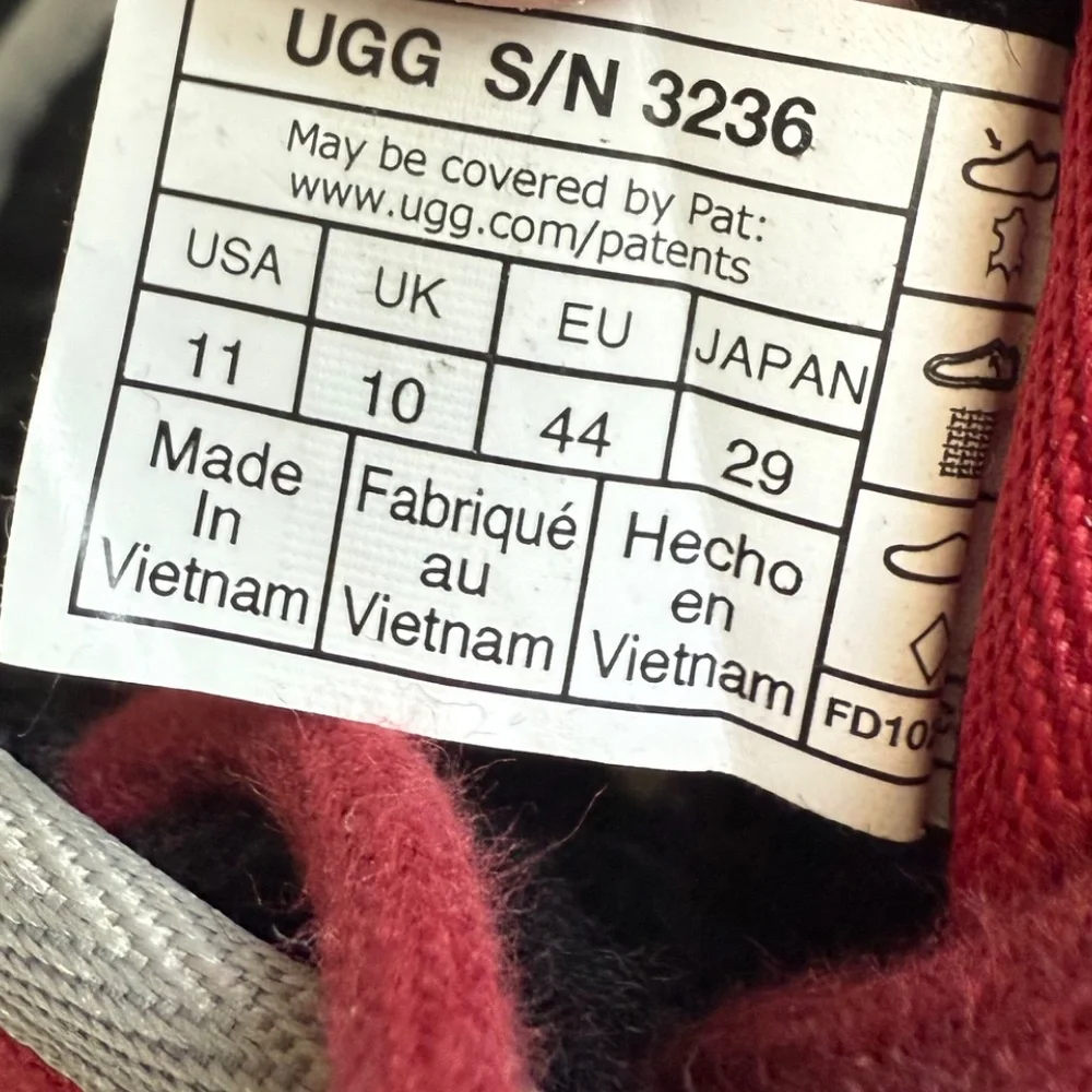 UGG Australia‎ Neumel Red Boots for Men, Size 11